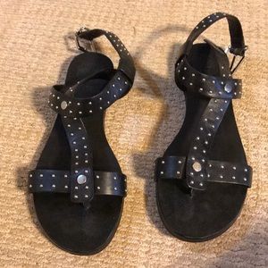 Vince Camuto black sandal with studs